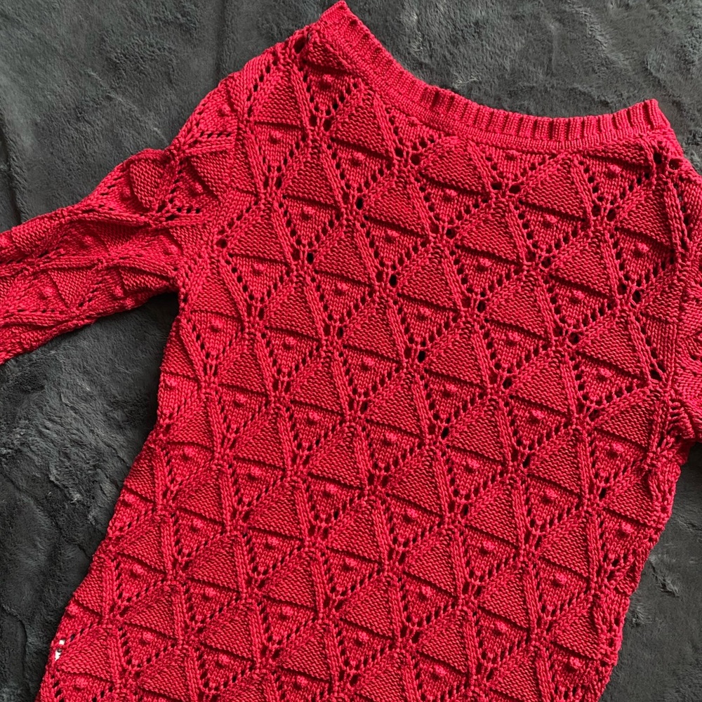 Tommy Hilfiger Preppy Diamond Knit Sweater Size Small